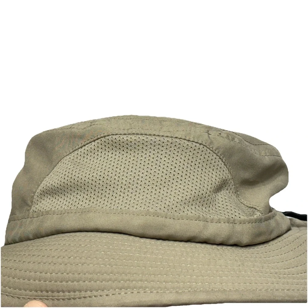 MARMOT Tan Nylon 100% NYLON RAIN HAT Wide-Brim Outdoor‎ Sun Hike Cap Adult S/M